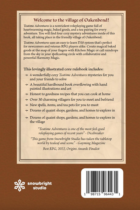 Teatime Adventures Role Playing Game Second Edition Tales from Oakenbend