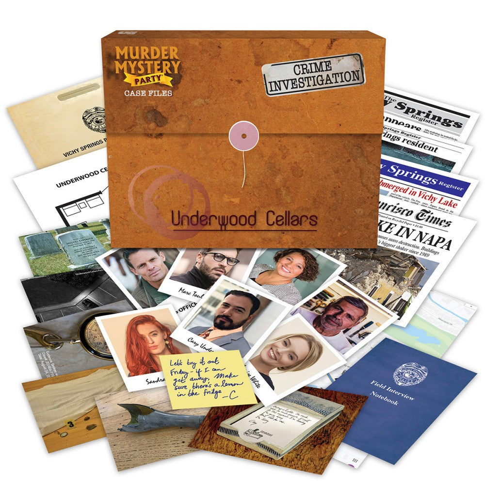 Murder Mystery Party Case Files: Underwood Cellars