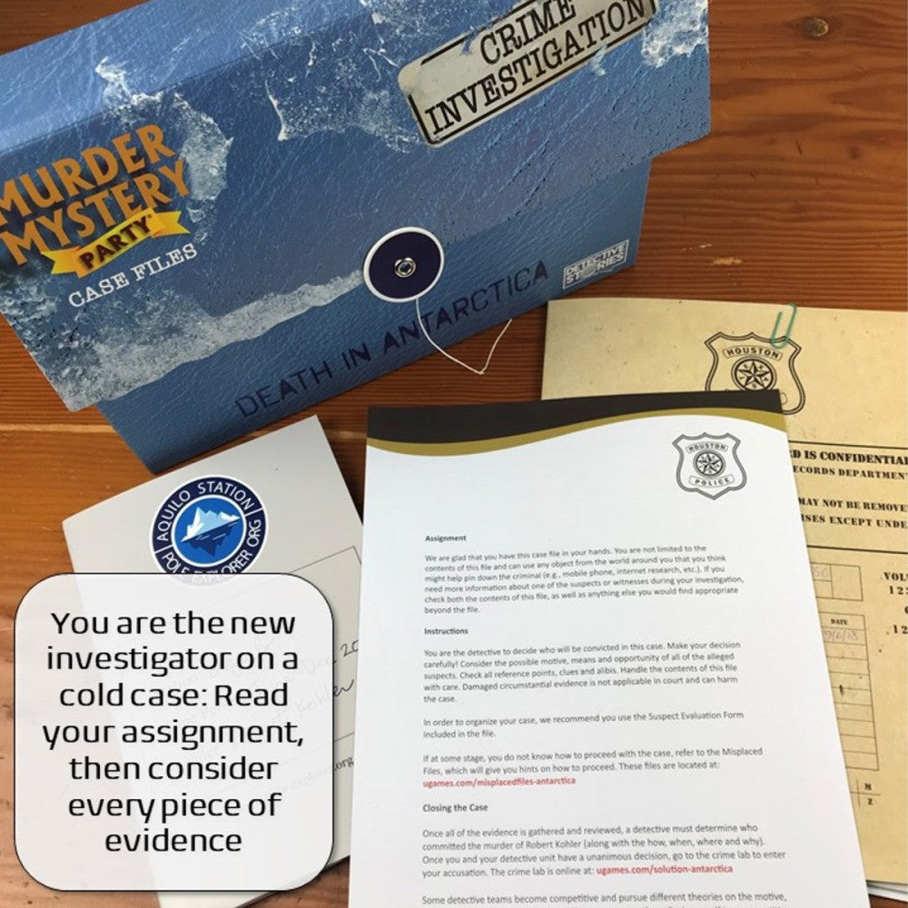 Murder Mystery Party Case Files: Death in Antarctica