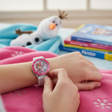 Time Teacher Watch - Frozen Pink/White