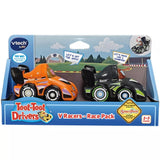 Vtech Toot-Toot Drivers Race Car - 2-Pack (Orange + Dark Grey)