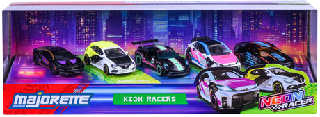 Majorette: Neon Racer 5 Piece Giftpack