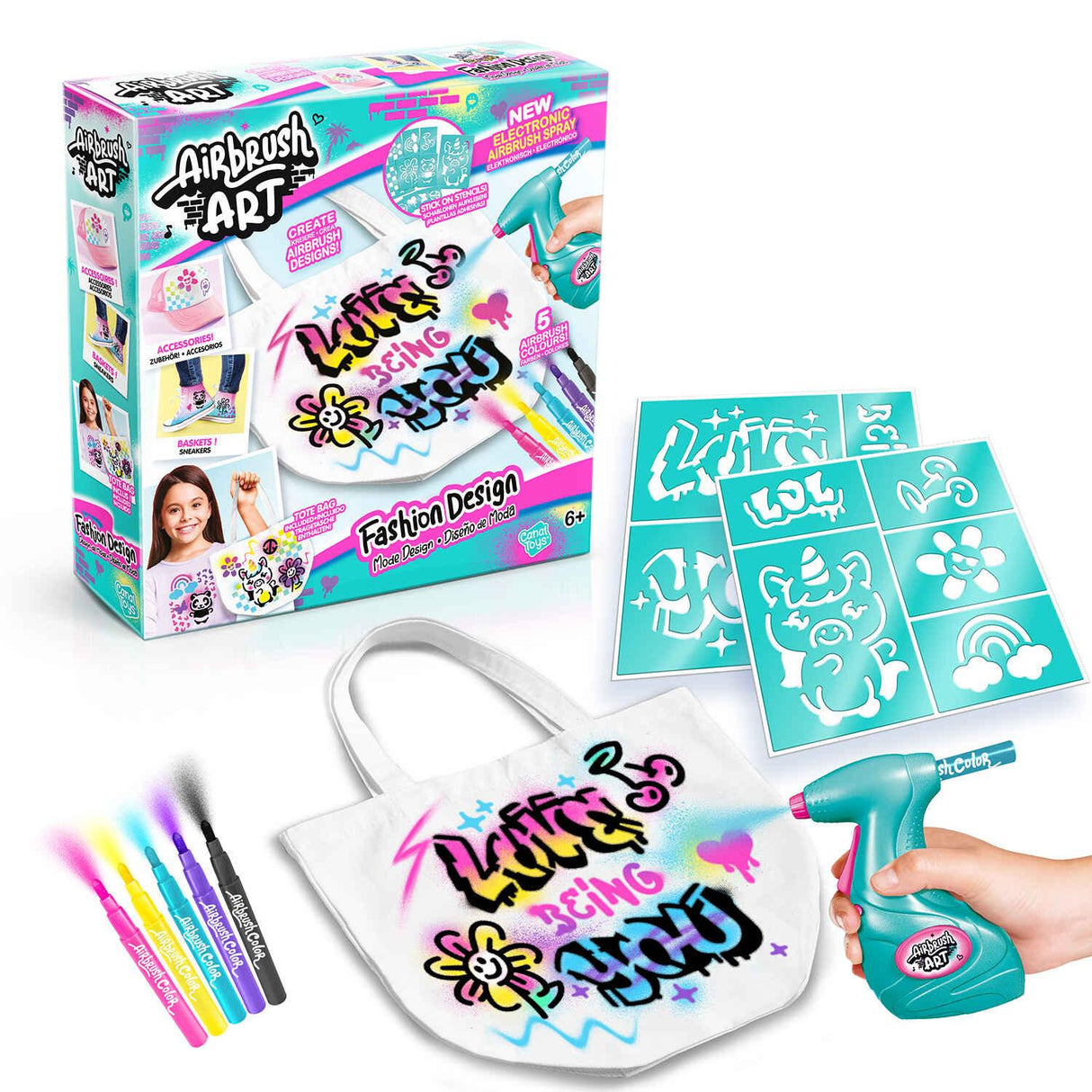 Canal Toys - Airbrush Art Fashion Design Kit
