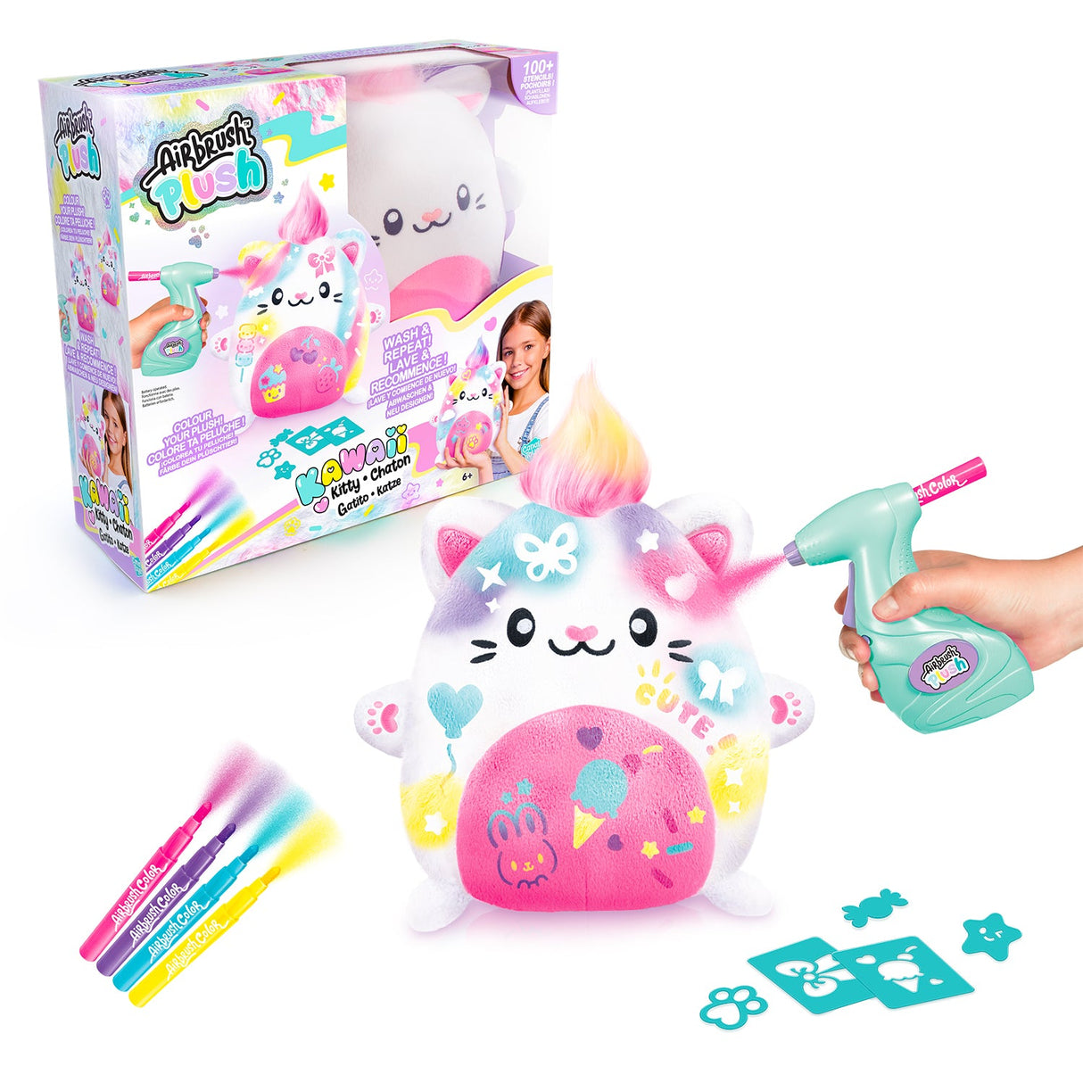 Airbrush Plush Kawaii Kitty
