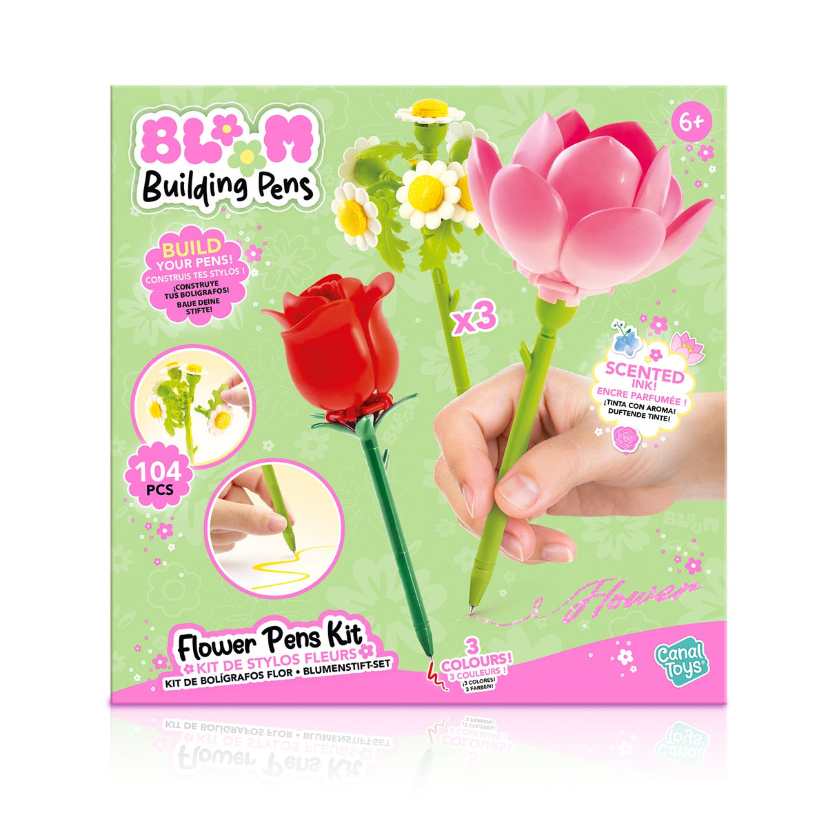 Flower Brick Pen - 3 Pack
