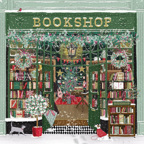 Pieces & Peace: Christmas Bookstore Puzzle - 1000 Pieces