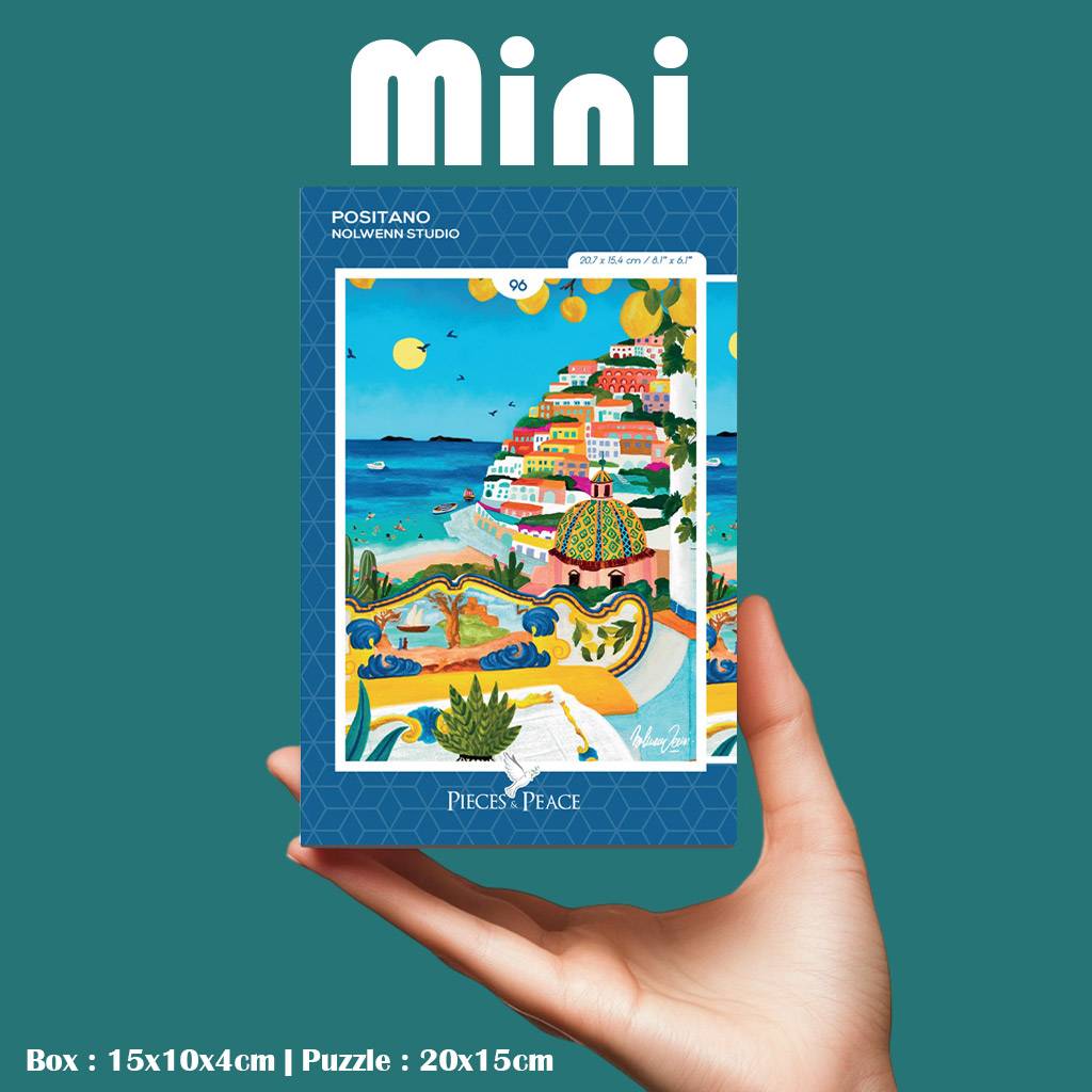 Pieces & Peace: Positano Mini Puzzle - 96 Pieces
