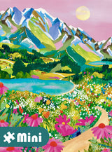 Pieces & Peace: Sunrise Over the Alps Mini Puzzle - 96 Pieces