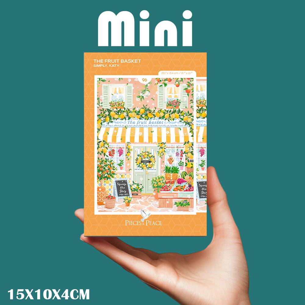 Pieces & Peace: The Fruit Basket Mini Puzzle - 96 Pieces