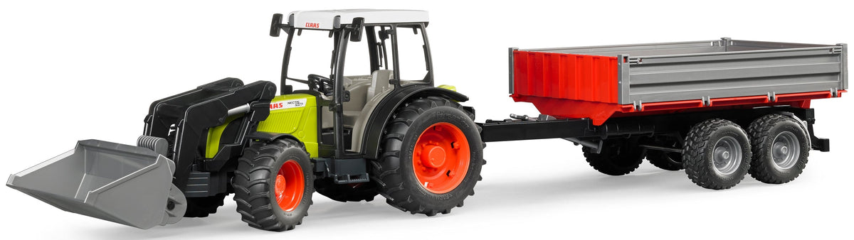 Bruder: Claas Nectis with Frontloader & Tipping Trailer