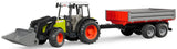 Bruder: Claas Nectis with Frontloader & Tipping Trailer