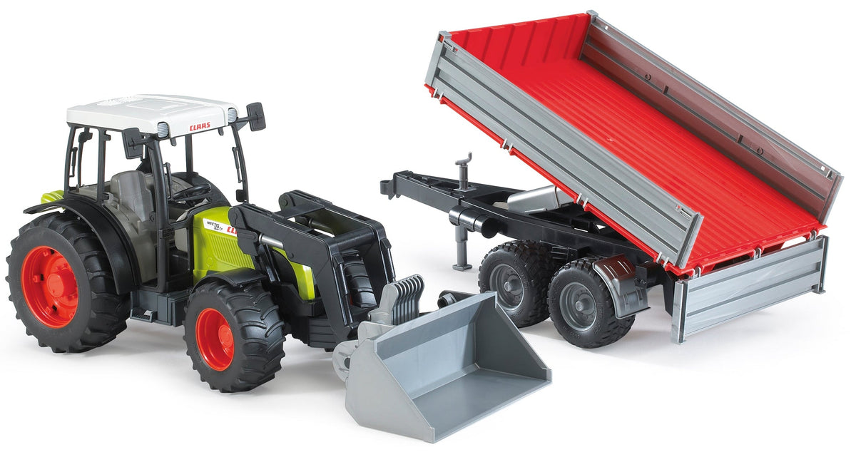 Bruder: Claas Nectis with Frontloader & Tipping Trailer