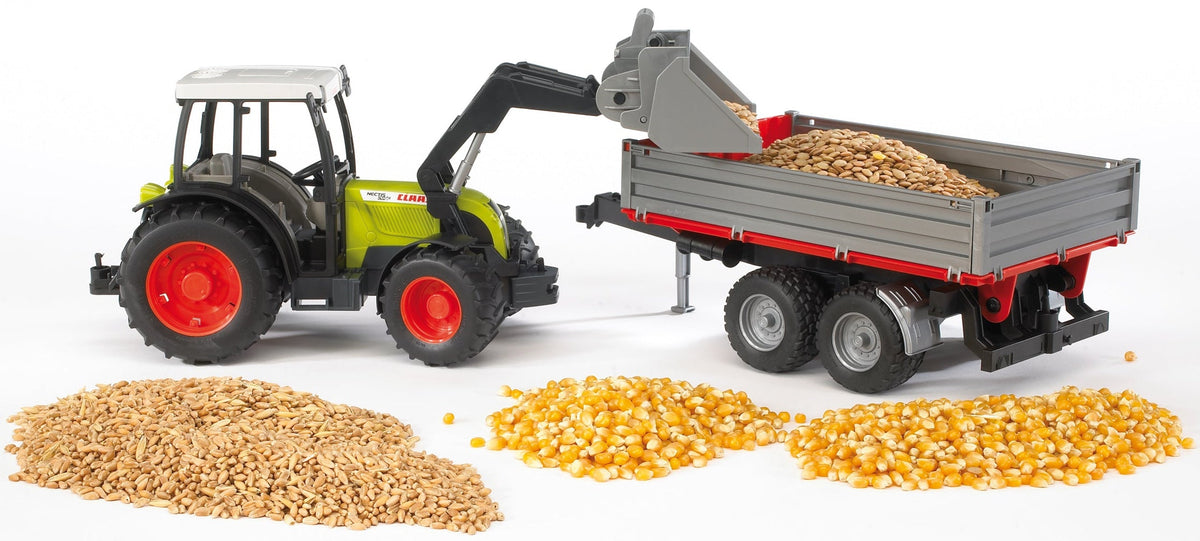 Bruder: Claas Nectis with Frontloader & Tipping Trailer