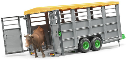 Bruder: Livestock Trailer with Cow