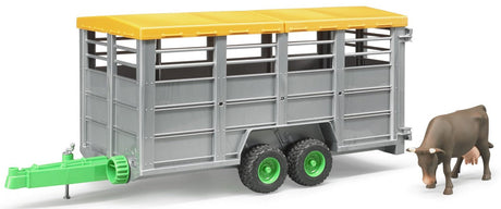 Bruder: Livestock Trailer with Cow