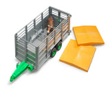Bruder: Livestock Trailer with Cow