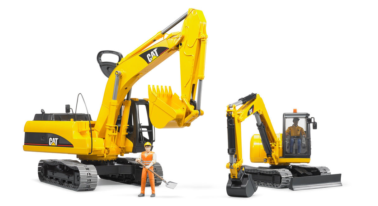 Bruder: CAT Mini Excavator & Worker