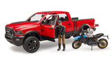 Bruder: RAM 2500 Power Wagon with Scrambler Ducati Desert Sled