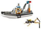 Bruder: RAM 2500 Police Pickup & Trailer with Boat & Light & Sound Module