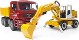 Bruder: Man Construction Truck With Excavator