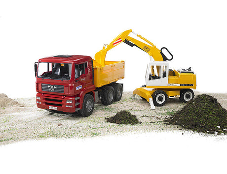Bruder: Man Construction Truck With Excavator