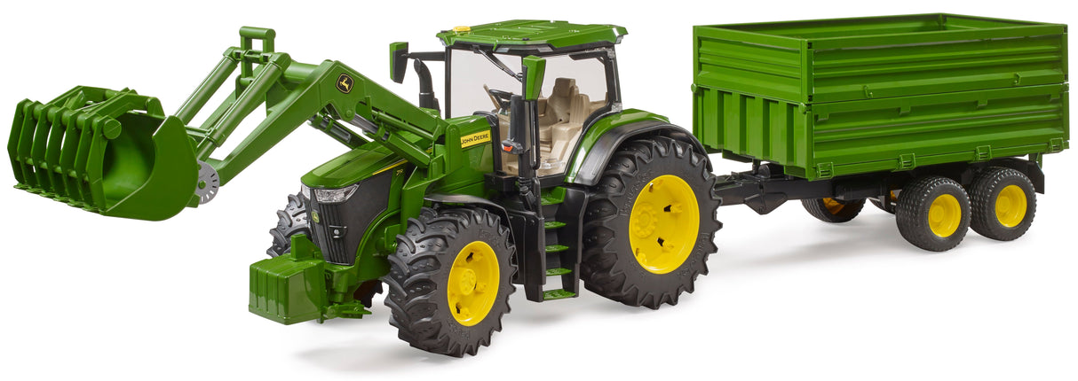 Bruder: John Deere 7R 350 + Frontloader & Tipping Trailer