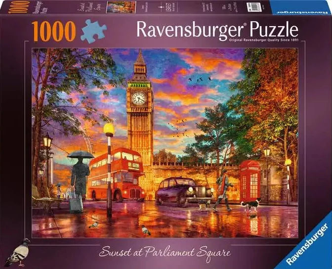 Ravensburger: Sunset at Parliament Square London Puzzle 1000 Pieces