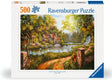 Ravensburger: Cottage by the River Puzzle - 500 Pieces