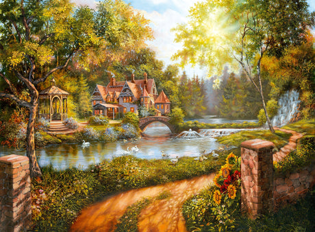 Ravensburger: Cottage by the River Puzzle - 500 Pieces