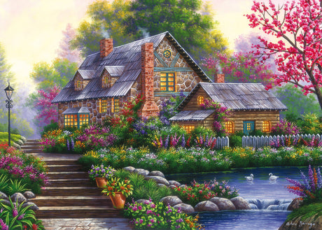 Ravensburger: Romantic Cottage Puzzle - 1000 Pieces