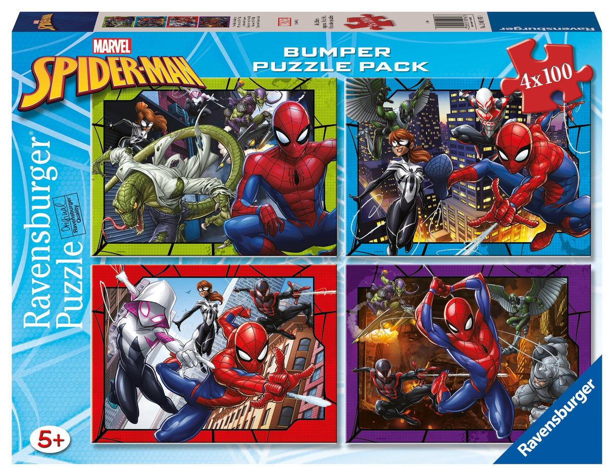 Ravensburger: Spider-Man Protector of New York Puzzle 4x100 Pieces