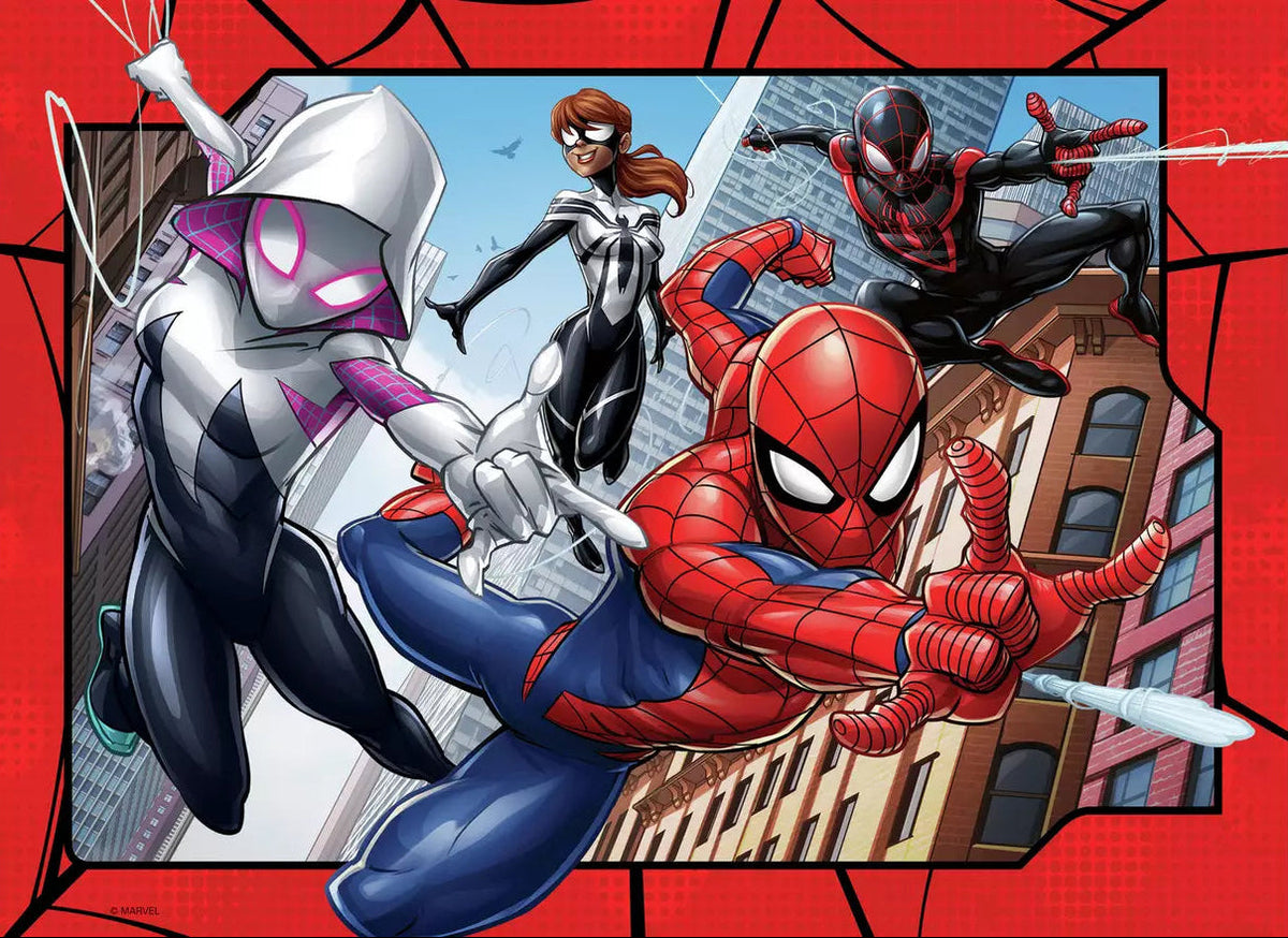 Ravensburger: Spider-Man Protector of New York Puzzle 4x100 Pieces