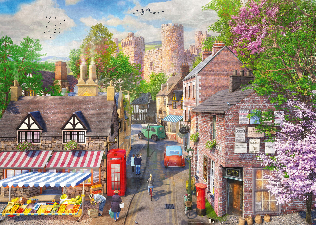 Ravensburger: Down the Lane No5 Castle Lane Puzzle - 1000 Piece