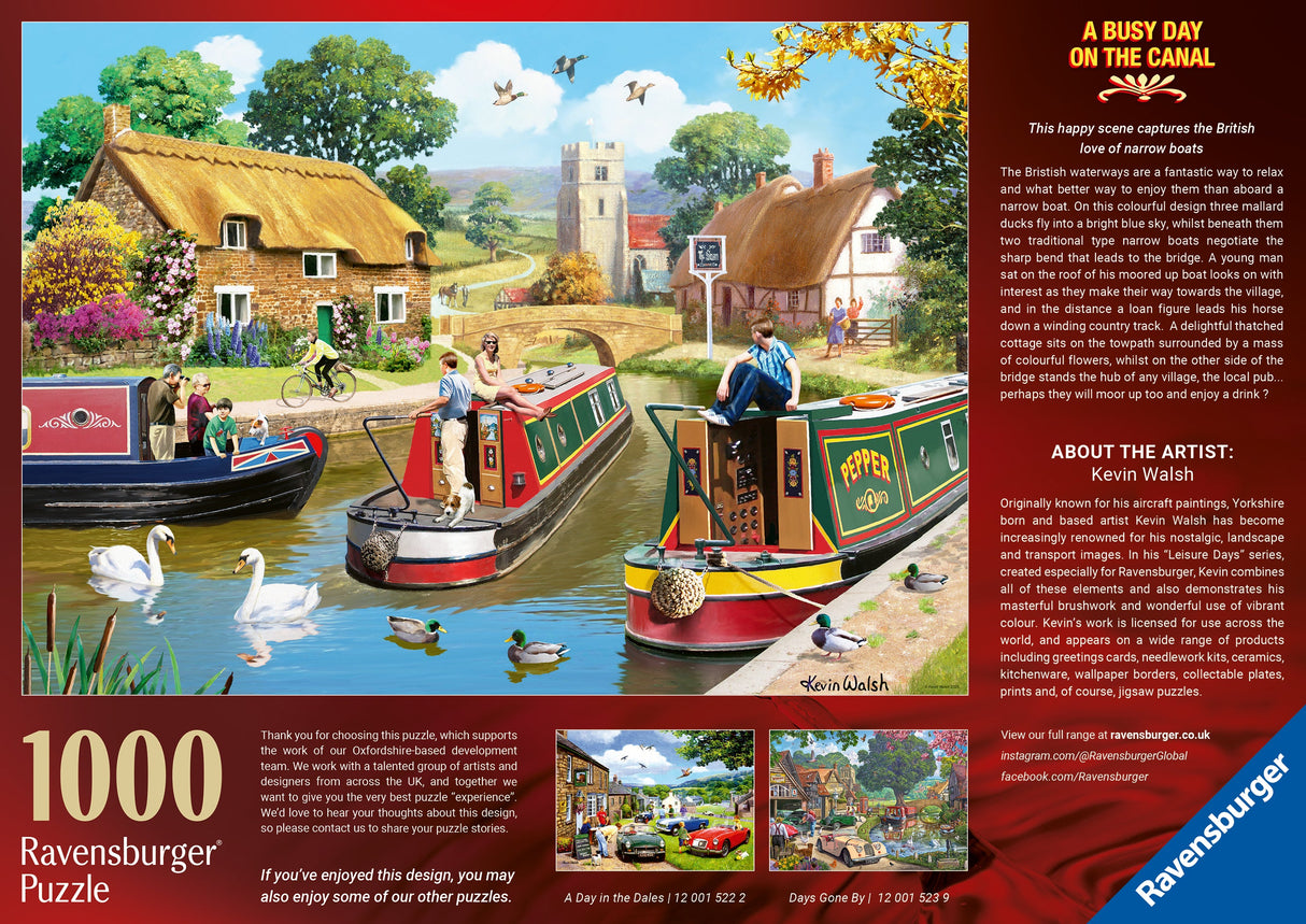 Ravensburger: A Busy Day on the Canal Puzzle - 1000 Pieces