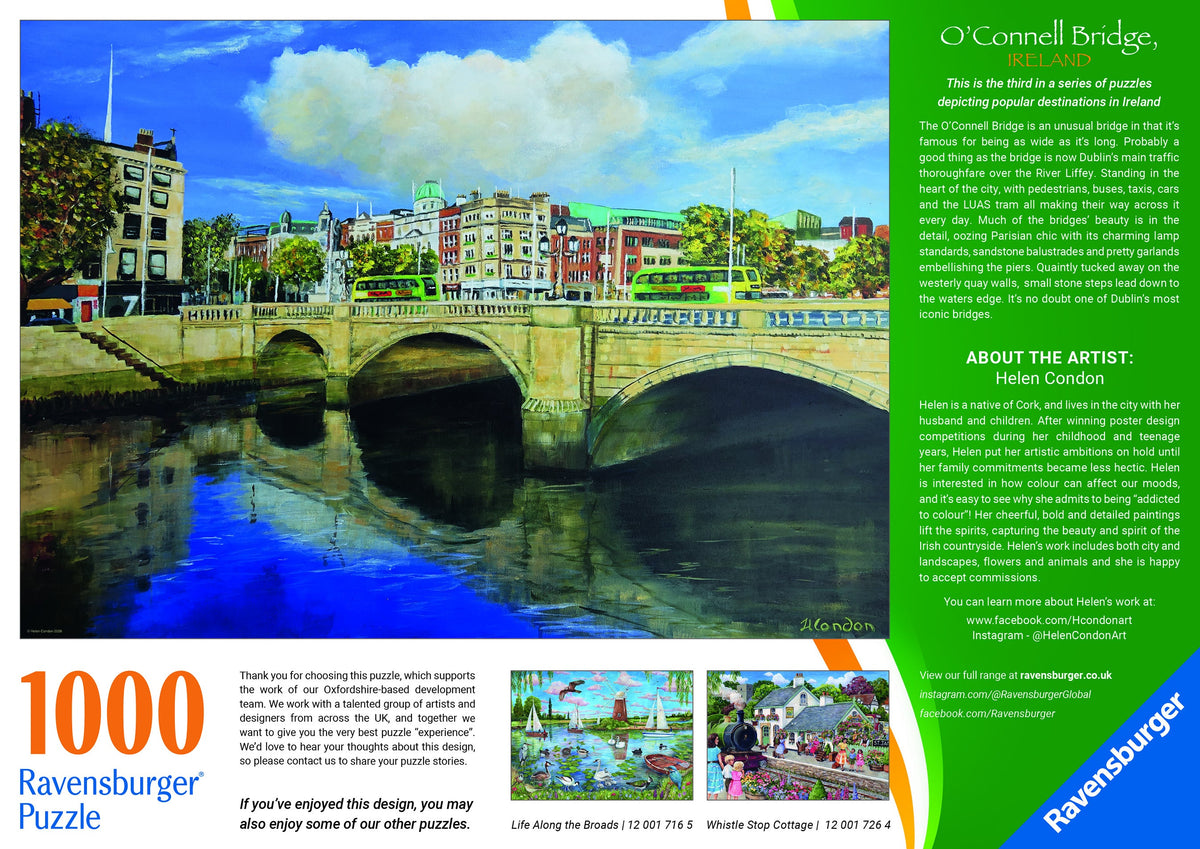 Ravensburger: O'Connell Bridge, Dublin Puzzle - 1000 Piece