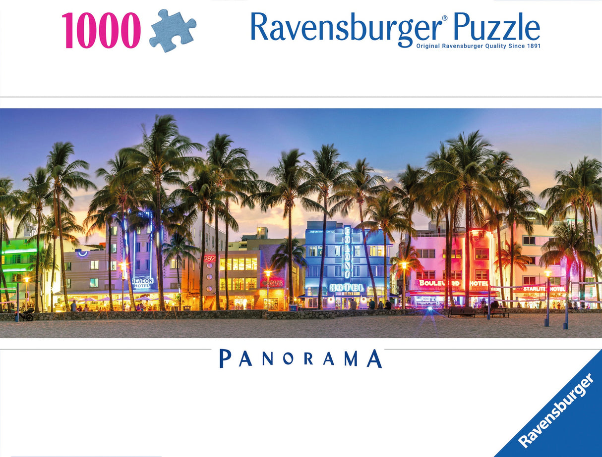Ravensburger: Night Glow on Ocean Drive Puzzle - 1000 Piece