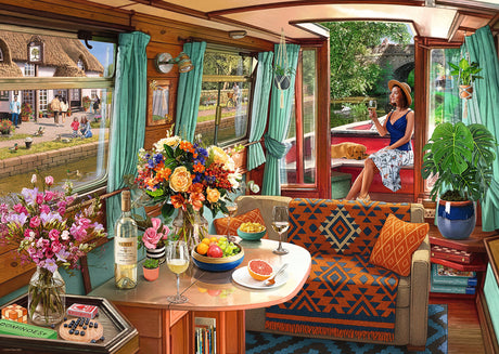 Ravensburger: View from My Window No 1 Canal Boat Puzzle - 1000 Piece