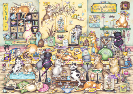 Ravensburger: Crazy Cat's Easter Eggstravaganza Puzzle - 1000 Piece