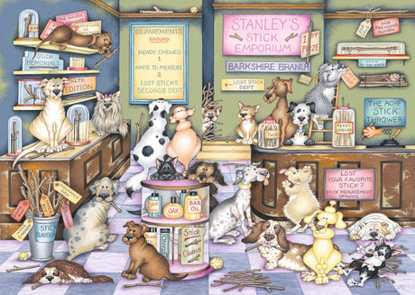Ravensburger: Dapper Dog's No 2: Stanl. Stick Em Puzzle - 1000 Piece