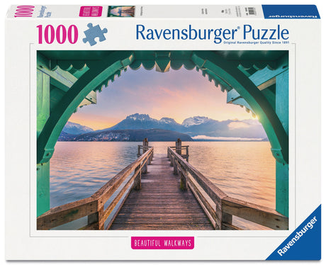 Ravensburger: Romantic FootBridge at Lac d'Annecy Puzzle - 1000 Piece
