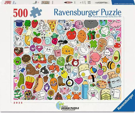 Ravensburger: WJPC'25: Cute Kawaii Chaos Puzzle - 500 Piece