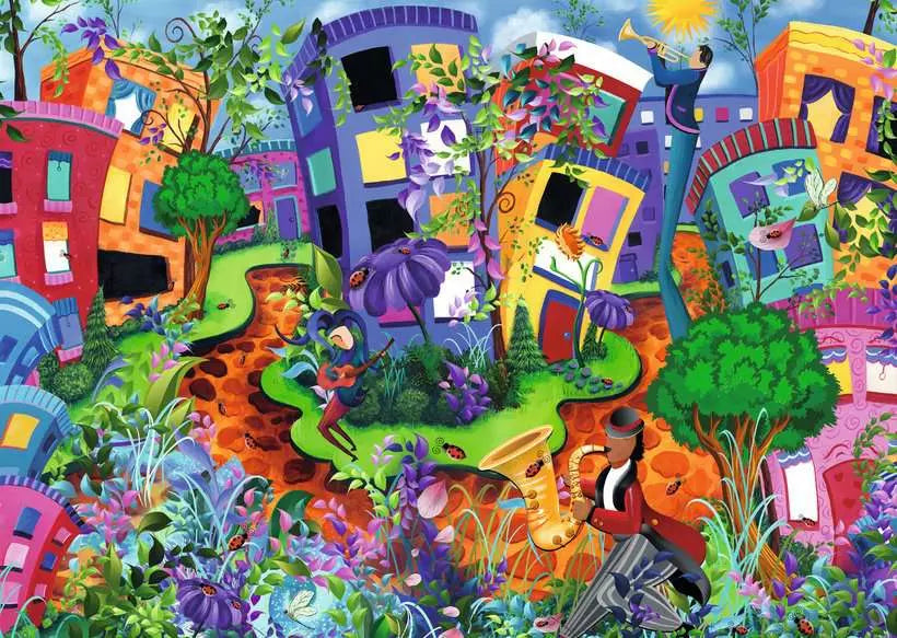 Ravensburger: WJPC'25: Lady Bug Lane Puzzle - 1000 Piece