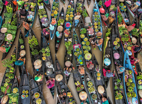 Ravensburger: Floating Market, Indonesia Puzzle - 500 Piece