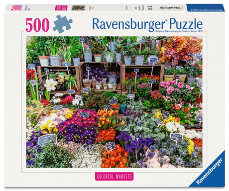 Ravensburger: Flower Market, France Puzzle - 500 Piece