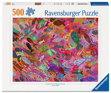 Ravensburger: Fish in Fuchsia Puzzle - 500 Piece