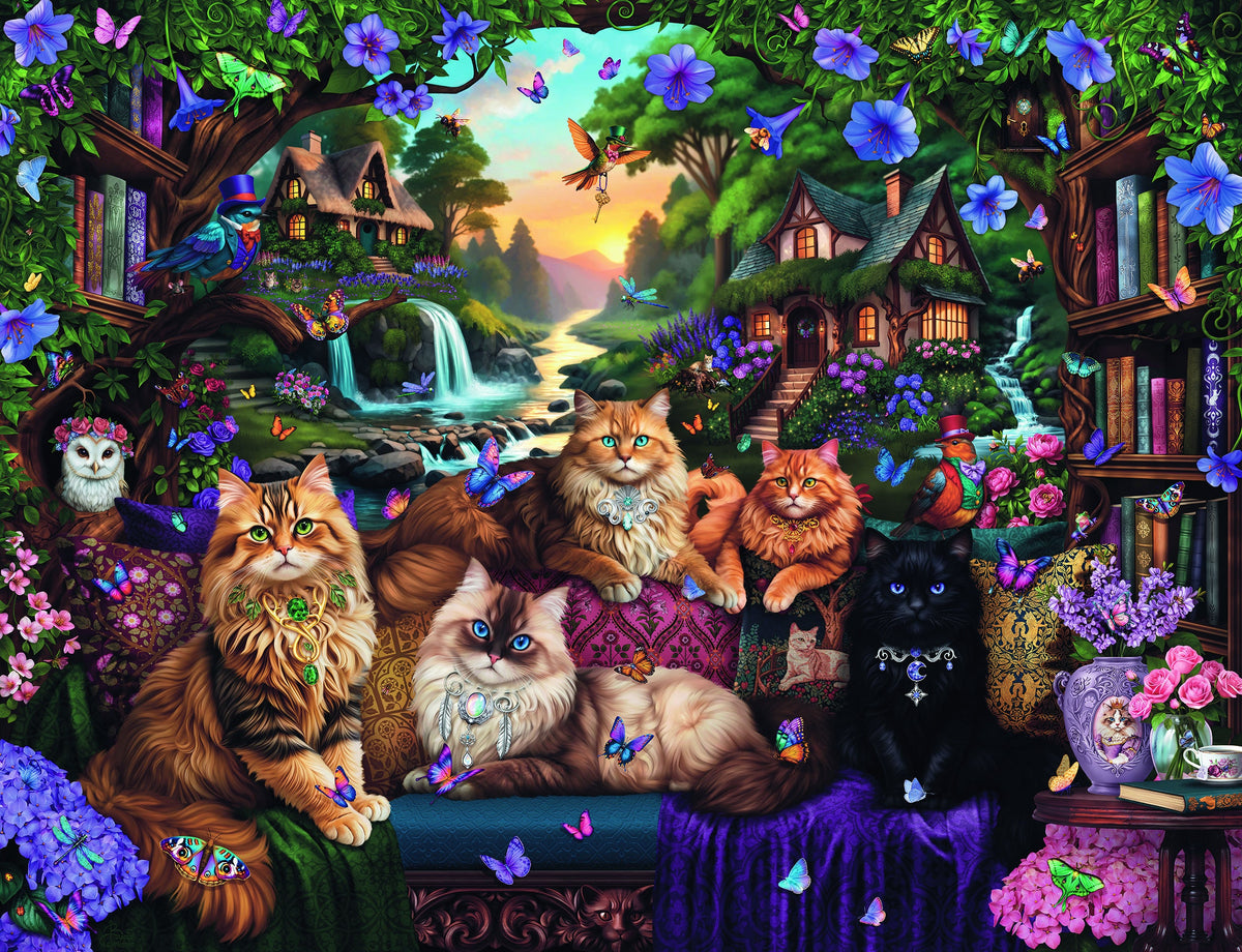 Ravensburger: Cat Tail Cottage Puzzle - 2000 Piece