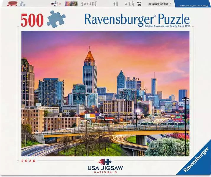 Ravensburger: Atlanta Skyline at Dusk Puzzle - 500 Piece