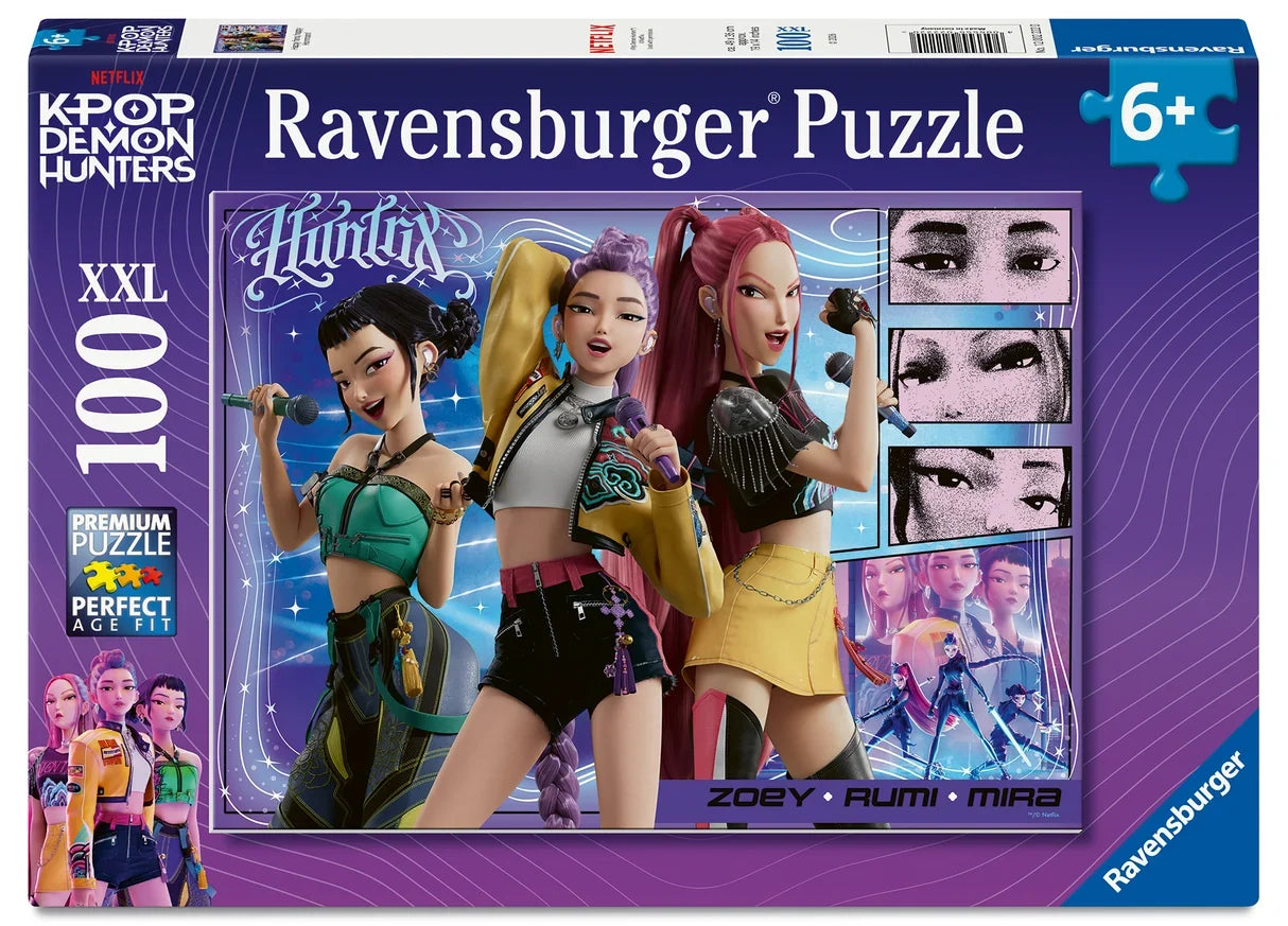 Ravensburger: K-Pop Demon Hunters Happy Fans, Happy Honmoon! Puzzle - 100 Pieces