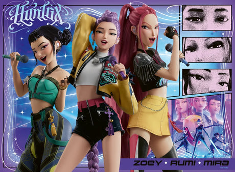 Ravensburger: K-Pop Demon Hunters Happy Fans, Happy Honmoon! Puzzle - 100 Pieces