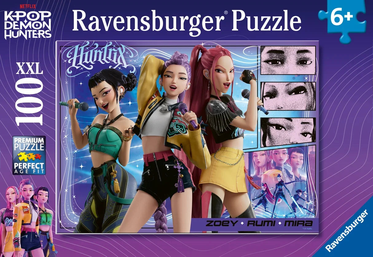 Ravensburger: K-Pop Demon Hunters Happy Fans, Happy Honmoon! Puzzle - 100 Pieces